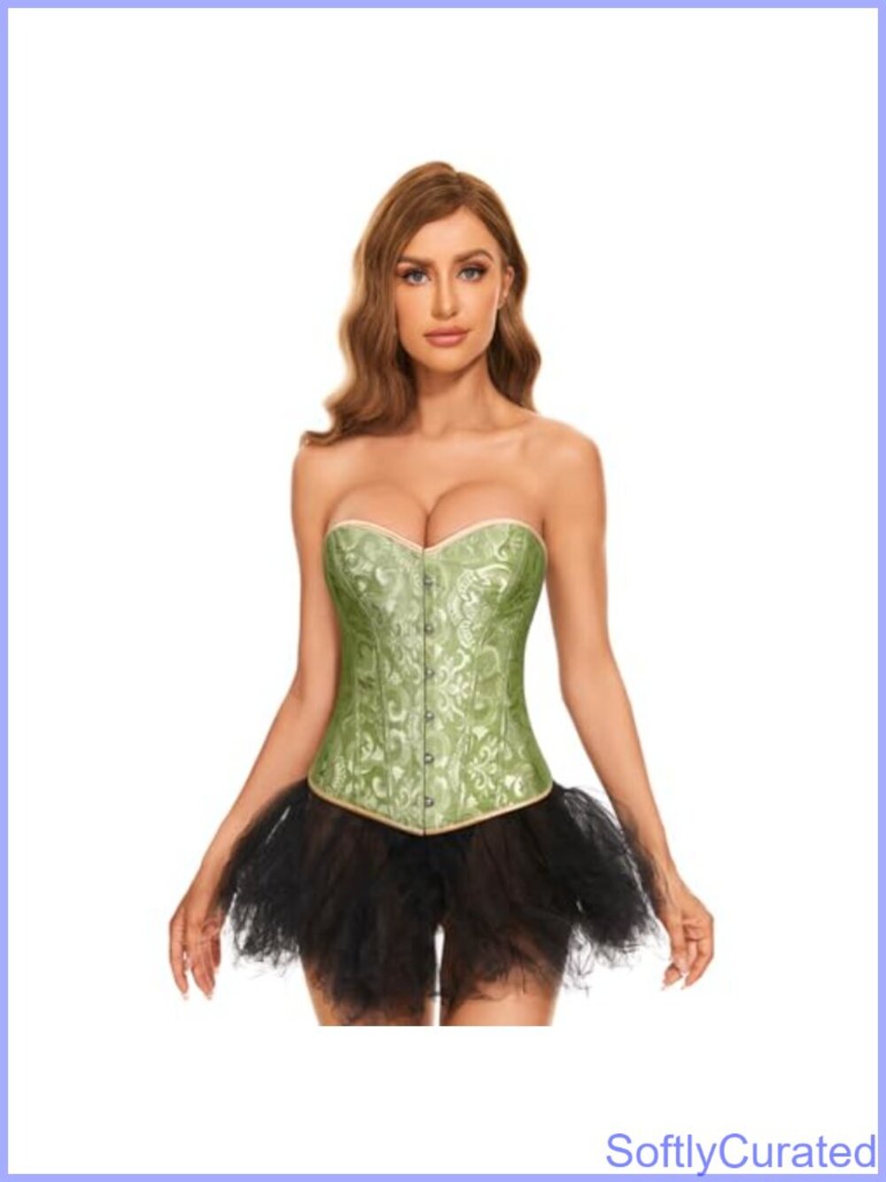 Lace-Up Bustier Corset Top Overbust Body Shapewear Waist Cincher